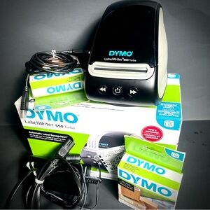 DYMO 550 Turbo Thermal High Speed Label Printer w/2 (x500) New 30336 Label Rolls